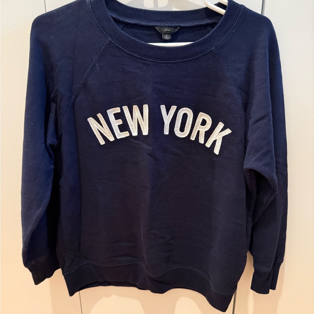 J.Crew Navy Blue 'New York' Sweatshirt